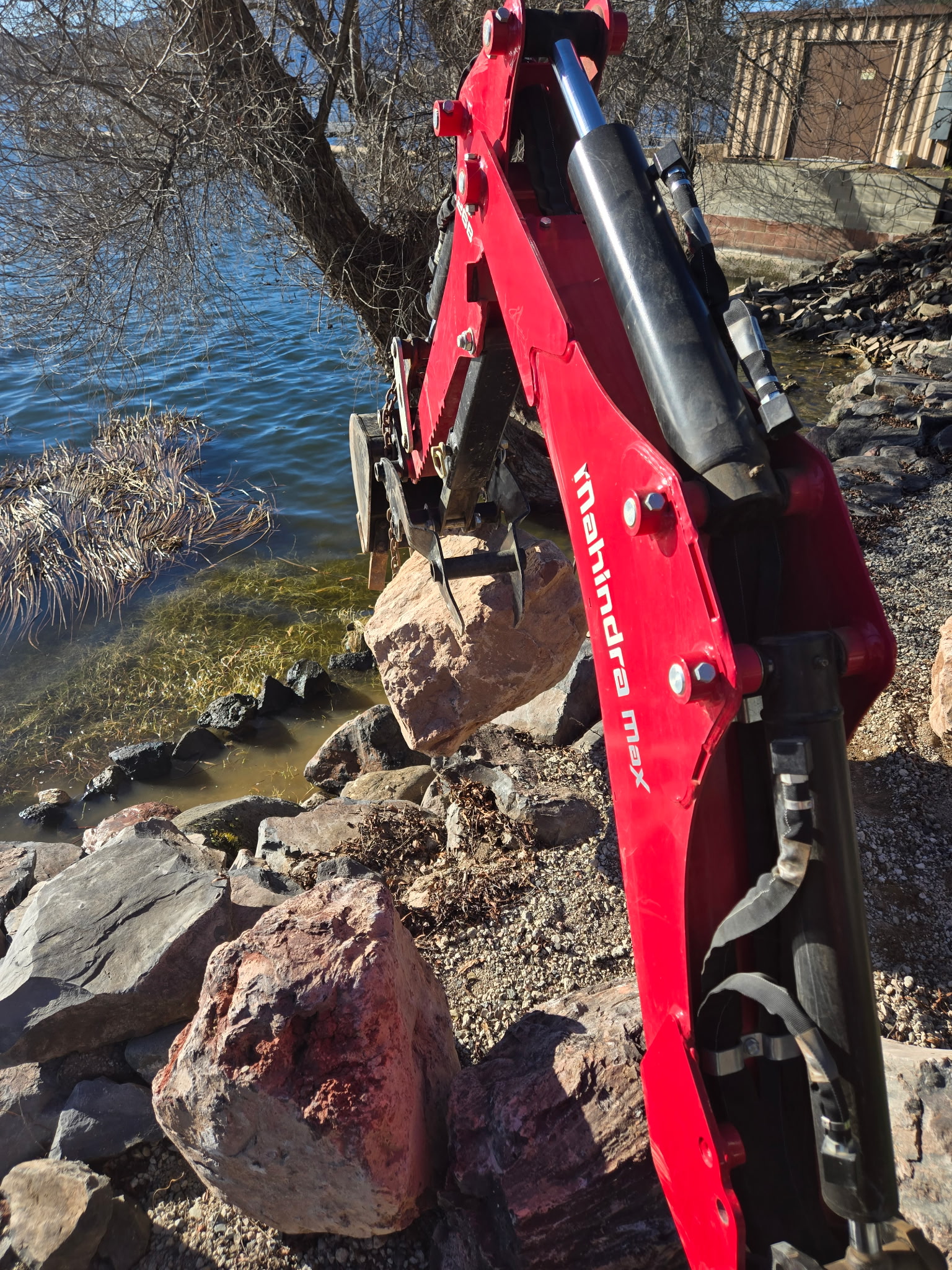 Shoreline rock placement
